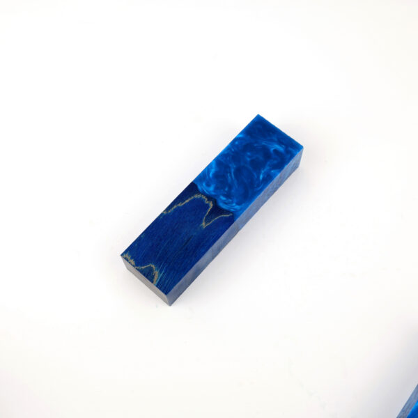 Stabilized Curly Birch - Blue